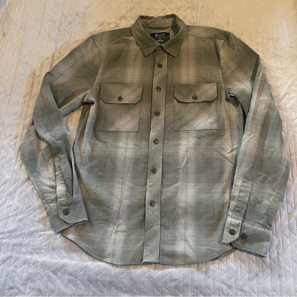 Bylt Basics flannel mens‎ small pre-owned condition